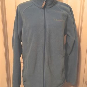 🌟Columbia Fleece Jacket Heather/Sky Blue Size: 1X